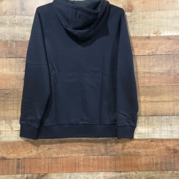 New With Tags Under Armour Rival Fleece Men's Black Hoodie Size Small - Picture 2 of 3